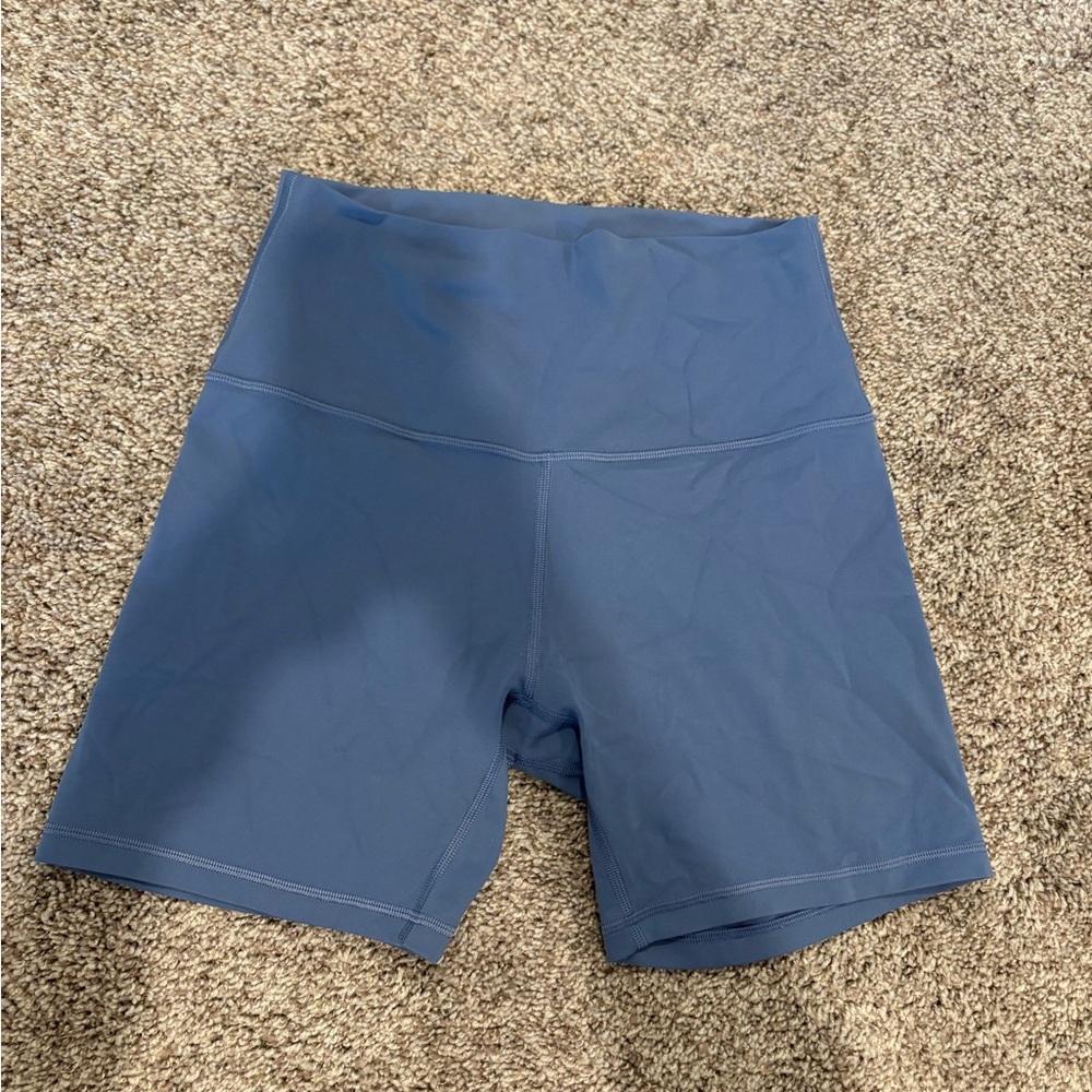 Lululemon baby blue shorts and sports bra